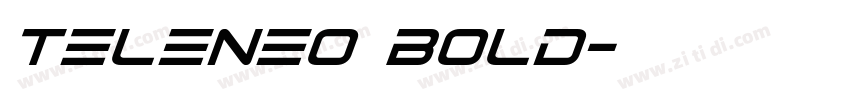 TeleNeo Bold字体转换